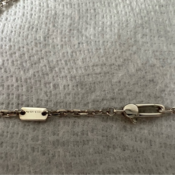 Gucci Sterling Silver Charm and Logo Stamp Authentic Necklace! Comes with box! - Picture 4 of 10